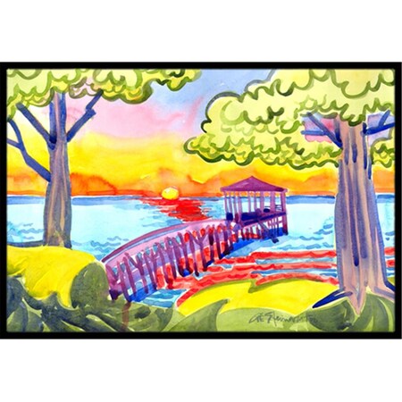 Beyondbasketball Dock at the pier Indoor Or Outdoor Mat - 18 x 27 in. BE3406573